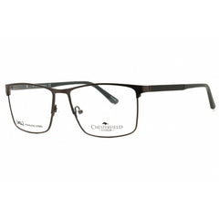 Chesterfield Men's Eyeglasses - Matte Grey Metal Square Full Rim | CH 104XL 0FRE 00