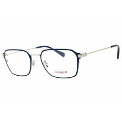 Coach Men's Eyeglasses - Rectangular Shape Silver Metal Full Rim Frame | 0HC5167 9001