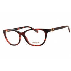 Coach Women's Eyeglasses - Cat Eye Shape Red Plastic Full Rim Frame | 0HC6180 5658