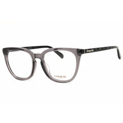 Coach Women's Eyeglasses - Round Shape Transparent Grey Plastic Frame | 0HC6222F 5785