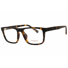 Coach Men's Eyeglasses - Matte Dark Tortoise Plastic Full Rim Frame | 0HC6260U 5120