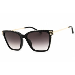 Escada Women's Sunglasses - Shiny Black Full Rim Rectangular Frame | SESE47S 700Y