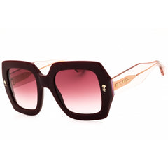 Etro Women's Sunglasses - Burgundy Plastic Square Shape Frame | ETRO 0011/S 0LHF 3X