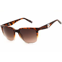 FILA Unisex Sunglasses - Havana Acetate Full Rim Aviator Shape Frame | SFI188 09AX