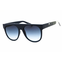 FILA Unisex Sunglasses - Black Acetate Full Rim Round Frame Grey Lens | SFI279 07NS
