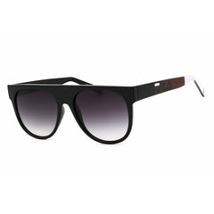 FILA Unisex Sunglasses - Black Acetate Full Rim Round Frame Grey Lens | SFI279 0Z42
