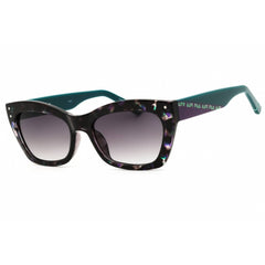 FILA Women's Sunglasses - Blue/Black Havana Full Rim Cat Eye Shape Frame | SFI392 06DQ