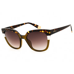 Furla Women's Sunglasses - Tortoise Acetate Full Rim Cat Eye Shape Frame | SFU401 090Y