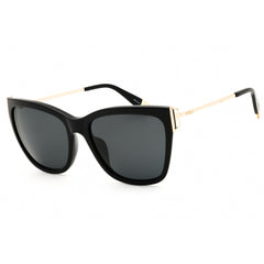Furla Women's Sunglasses - Black Acetate/Metal Full Rim Cat Eye Frame | SFU462 0700