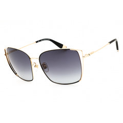 Furla Women's Sunglasses - Black Metal Full Rim Rectangular Shape Frame | SFU600 0301