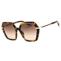 Furla Women's Sunglasses - Brown Havana Full Rim Oversized Shape Frame | SFU691 0710