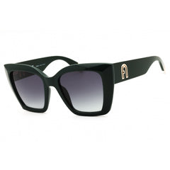 Furla Women's Sunglasses - Green Acetate Full Rim Cat Eye Shape Frame | SFU710 0D80