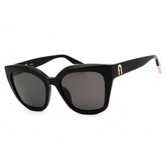 Furla Women's Sunglasses - Glossy Black Acetate Full Rim Cat Eye Frame | SFU781 700Y