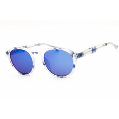 GAP Unisex Sunglasses - Round Shape Blue Acetate Full Rim Frame | SGP203 0BLE