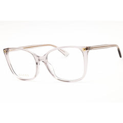 Gucci Women's Eyeglasses - Grey Acetate Cat Eye Shape Full Rim Frame | GG0026O 018