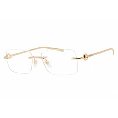 Gucci Men's Eyeglasses - Gold Metal Rectangular Shape Rimless Frame | GG1703O 003