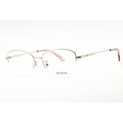 Guess Women's Eyeglasses - Cat Eye Shiny Light Nickeltin Metal Frame | GU2888-D 010