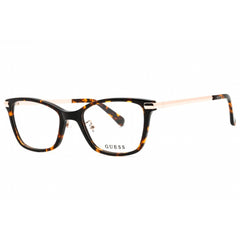Guess Women's Eyeglasses - Rectangular Shape Dark Havana Acetate Frame | GU2890-D 052