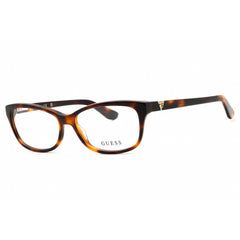 Guess Women's Eyeglasses - Rectangular Shape Dark Havana Acetate Frame | GU2948 052