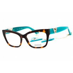 Guess Women's Eyeglasses - Cat Eye Havana/Blue Acetate Full Rim Frame | GU2960 056