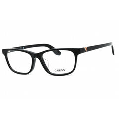 Guess Women's Eyeglasses - Rectangular Shape Shiny Black Acetate Frame | GU2961-D 001