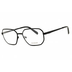 Guess Men's Eyeglasses - Oval Shape Matte Black Metal Full Rim Frame | GU50240 002
