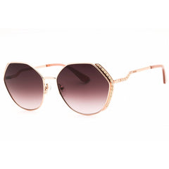 Guess Women's Sunglasses - Round Shiny Rose Gold Metal Full Rim Frame | GU7842-S 28Z
