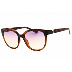 Guess Women's Sunglasses - Round Shape Blonde Havana Full Rim Frame | GU7877 53Z