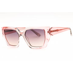 Guess Women's Sunglasses - Rectangular Pink Injected Propionate Frame | GU7896 74Z