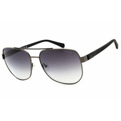 Guess Men's Sunglasses - Shiny Gunmetal Metal Navigator Full Rim Frame | GU00015 08C