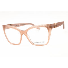 Guess by Marciano Women's Eyeglasses - Shiny Beige Acetate Cat Eye Frame | GM50009 057