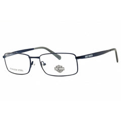 Harley Davidson Men's Eyeglasses - Matte Blue Metal Rectangular Frame | HD50099 091