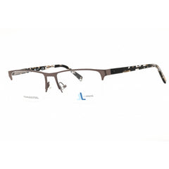 J. Landon Men's Eyeglasses - Matte Gunmetal Metal Rectangular Frame | JL50009 009