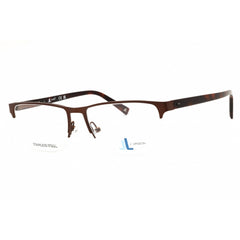 J. Landon Men's Eyeglasses - Matte Dark Brown Metal Rectangular Frame | JL50009 049