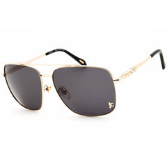 Just Cavalli Unisex Sunglasses - Rectangular Shape Rose Gold Metal Frame | SJC030 0349