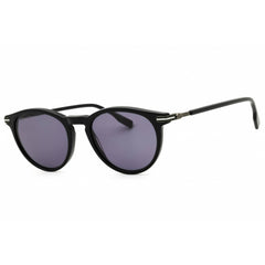 Lacoste Men's Sunglasses - Black Acetate Round Full Rim Frame Violet Lens | L6034S 001