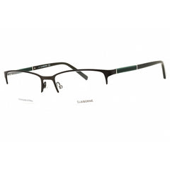 Liz Claiborne Men's Eyeglasses - Olive Metal Rectangular Half Rim | Cb 225 0DT8 00