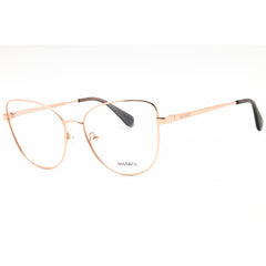 Max & Co Women's Eyeglasses - Cat Eye Rose Gold Metal Full Rim Frame | MO5018 033