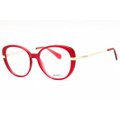 Max & Co Women's Eyeglasses - Oval Shiny Red Injected Propionate Frame | MO5112 066