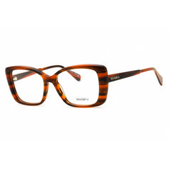 Max & Co Women's Eyeglasses - Rectangular Orange/Black Acetate Frame | MO5132 044