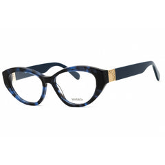 Max & Co Women's Eyeglasses - Cat Eye Blue/Black Acetate Full Rim Frame | MO5176 055