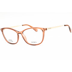 Max & Co Women's Eyeglasses - Shiny Light Brown Cat Eye Full Rim Frame | MO5083 045