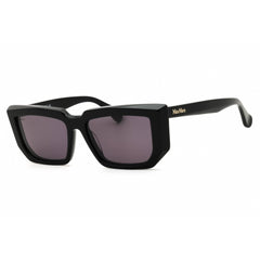 Max Mara Women's Sunglasses - Shiny Black Acetate Cat Eye Full Rim Frame | MM0126 01A