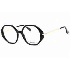 Max Mara Men's Eyeglasses - Shiny Black Acetate Geometric Full Rim Frame | MM5005 001