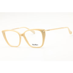 Max Mara Women's Eyeglasses - Ivory Acetate Cat Eye Shape Full Rim Frame | MM5007 025