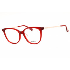 Max Mara Women's Eyeglasses - Shiny Red Acetate Cat Eye Full Rim Frame | MM5008-F 066