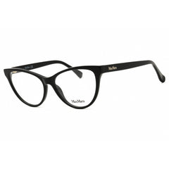 Max Mara Women's Eyeglasses - Shiny Black Acetate Cat Eye Full Rim Frame | MM5011 001