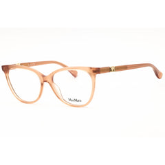 Max Mara Women's Eyeglasses - Shiny Light Brown Acetate Cat Eye Full Rim | MM5018 045