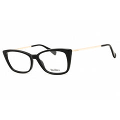 Max Mara Women's Eyeglasses - Shiny Black Acetate Cat Eye Full Rim Frame | MM5026 001