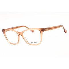 Max Mara Women's Eyeglasses - Shiny Light Brown Acetate Cat Eye Full Rim | MM5032 045
